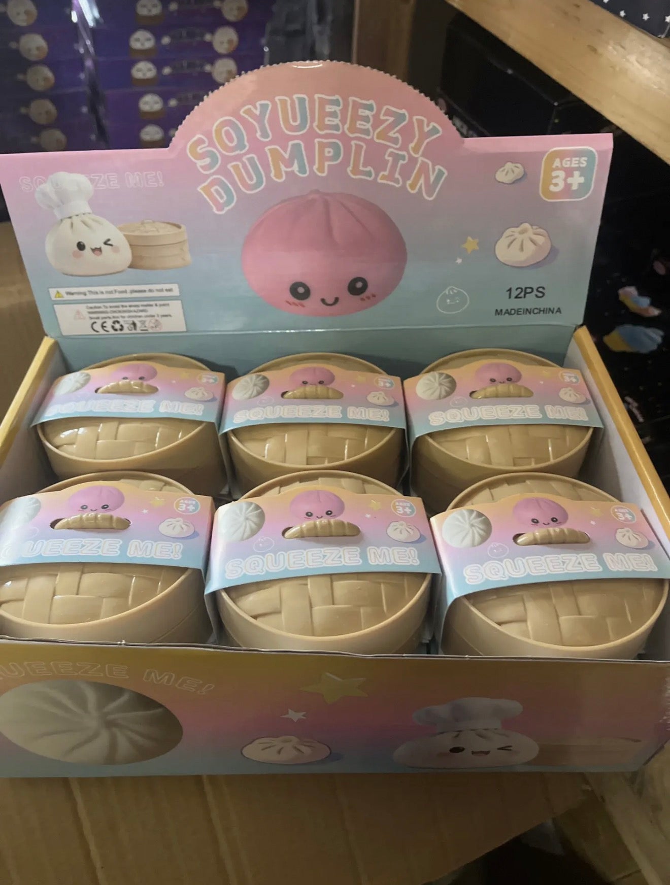 Squishy Dumplin Mystery Toy – Surprise Squishy Collectible in Dumpling Basket