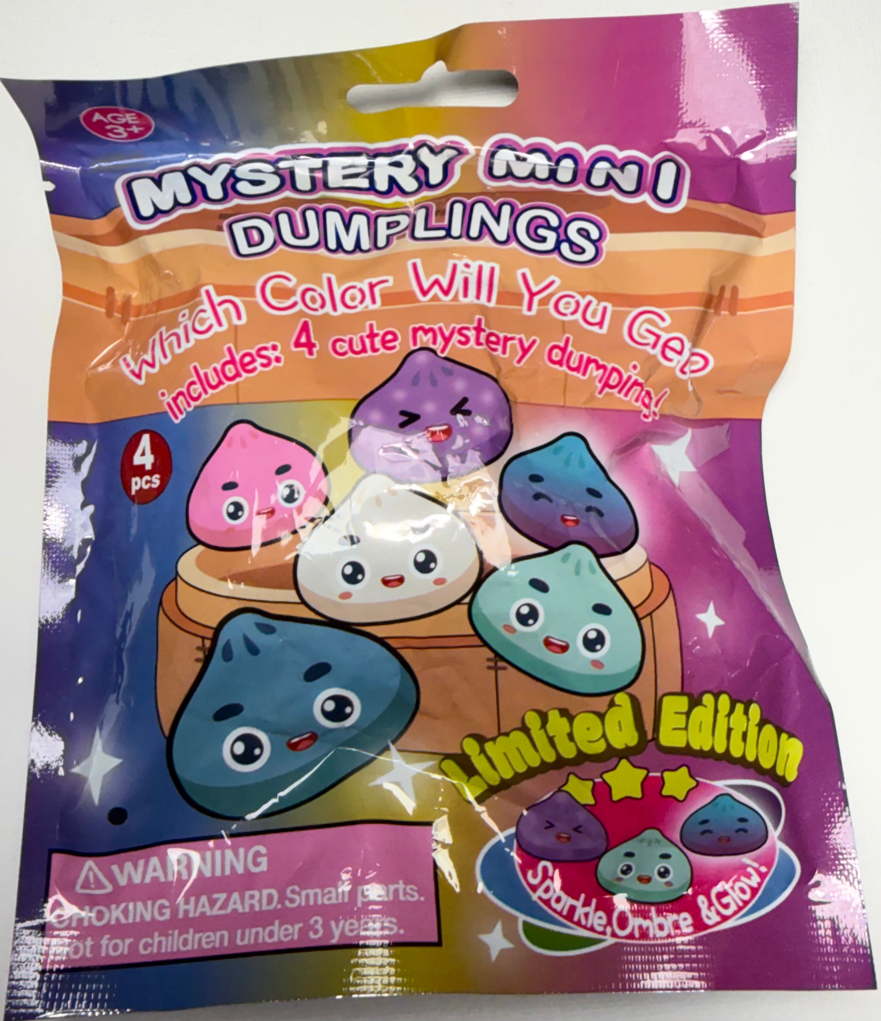 Mystery Mini Dumplings – 4 Pack Surprise Squishy Set